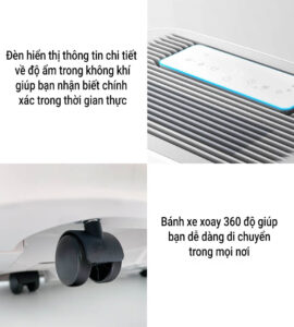 Màn Led thông minh và chân quay 360 tiện lợi