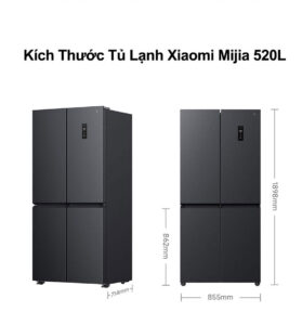 Kích thước tủ lạnh Xiaomi Mijia 520L
