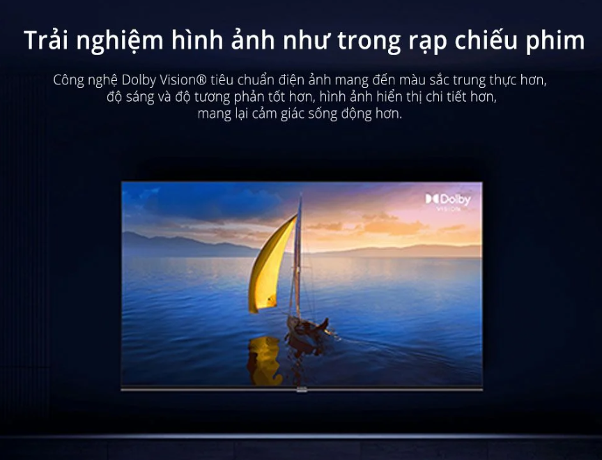 Trải nghiệm hình ảnh tuyệt vời với màn hình 50 inch 4K